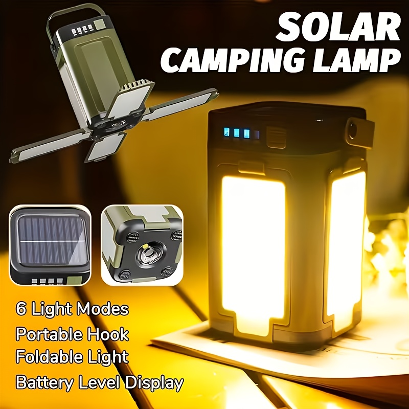 Outdoor Camping Lights - Солнечный портативный кемпинговый фонарь с зарядкой