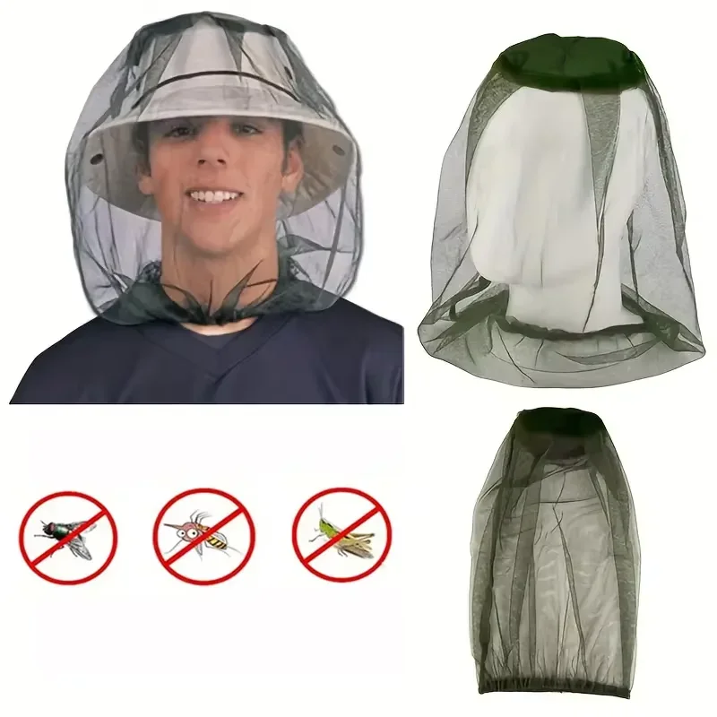 Outdoor Camping Mosquito Net - Сетчатая шляпа-накидка от комаров и насекомых,