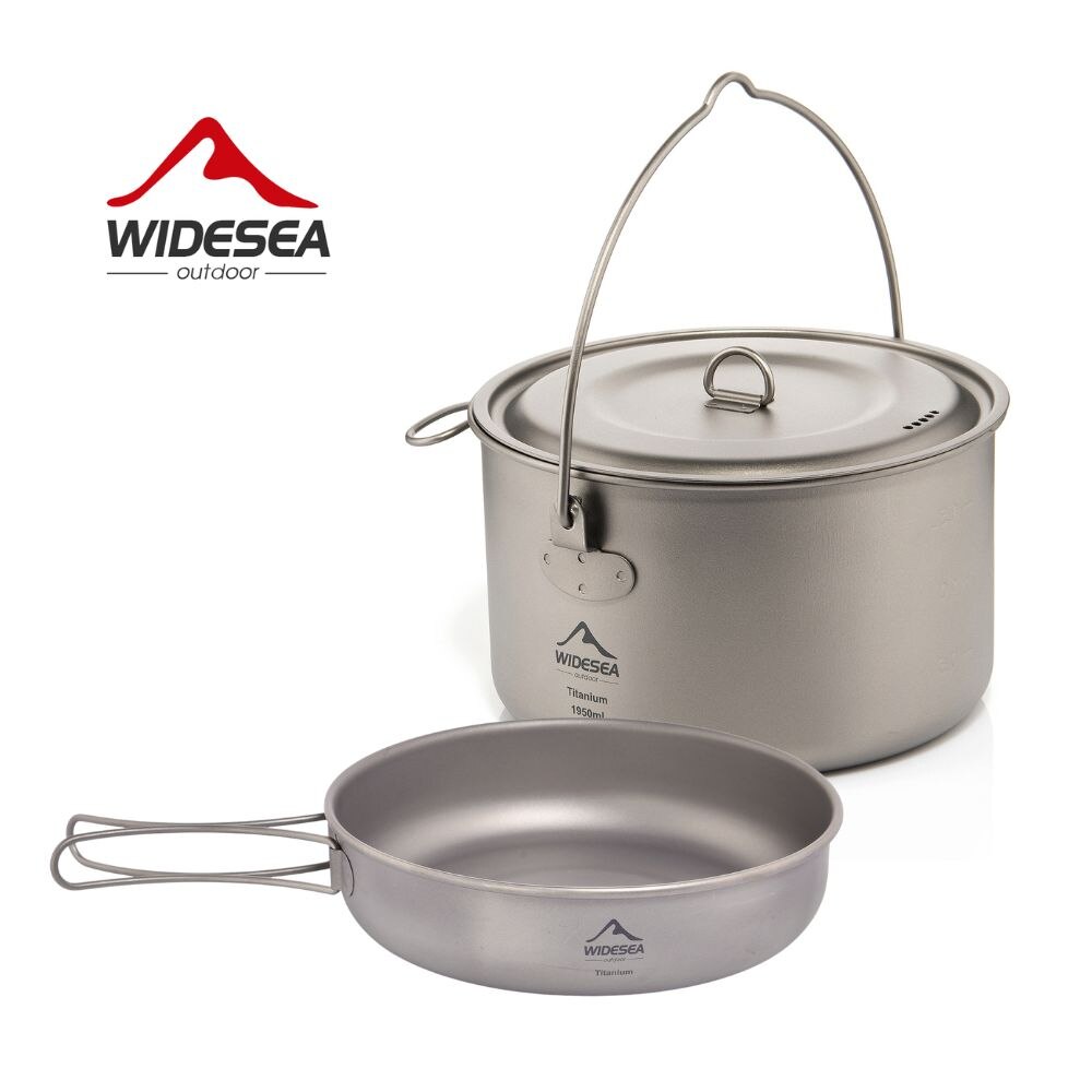 Outdoor Camping Kitchen Set - Widesea посуда для кемпинга, титановый набор