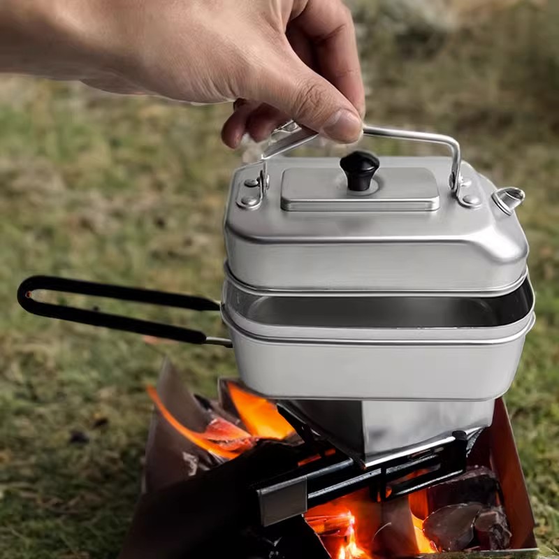 Outdoor Camping Kitchen Set - Сверхлегкий портативный туристический чайник для пикника,