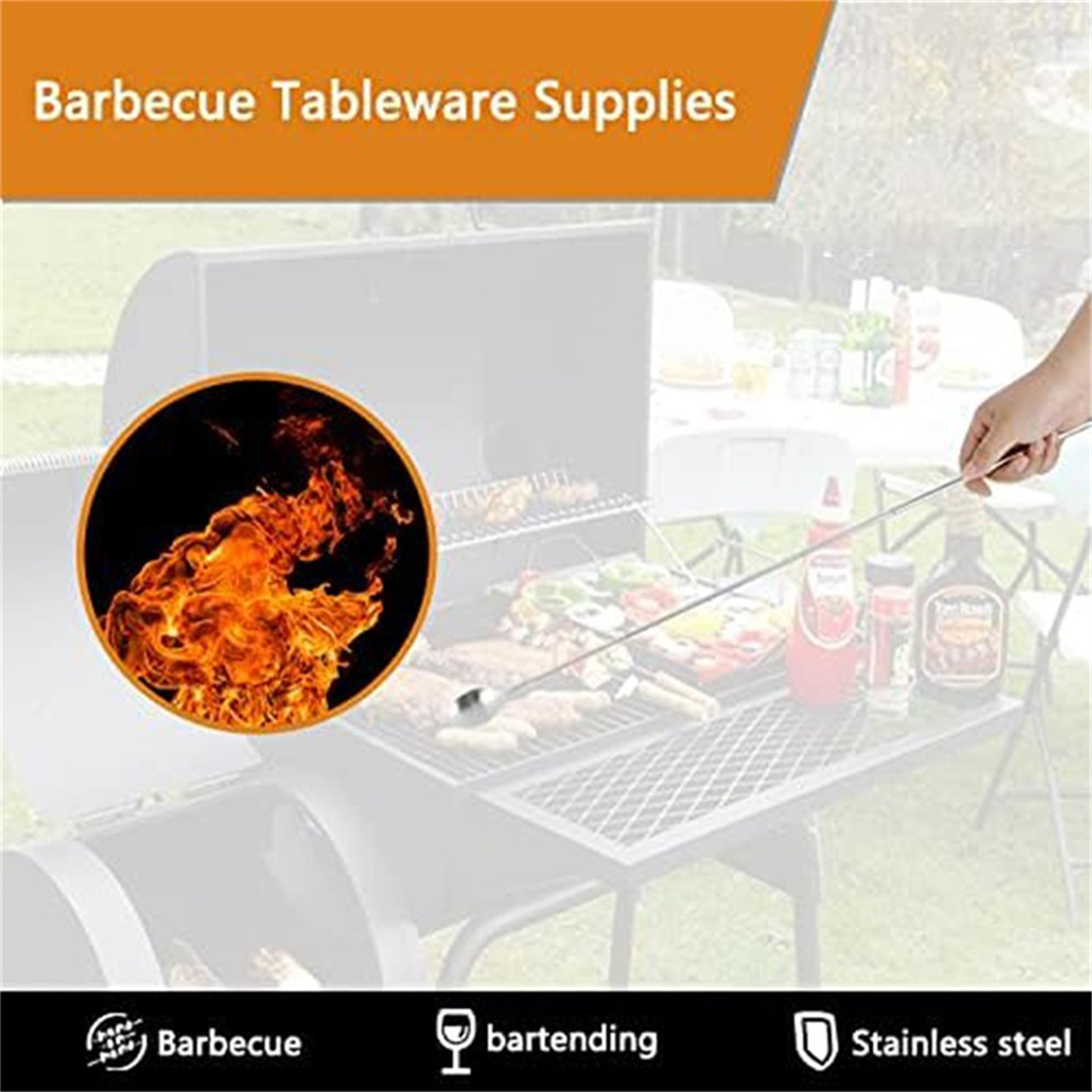 Outdoor Camping Kitchen Set - Телескопические приборы для барбекю: выдвижная вилка
