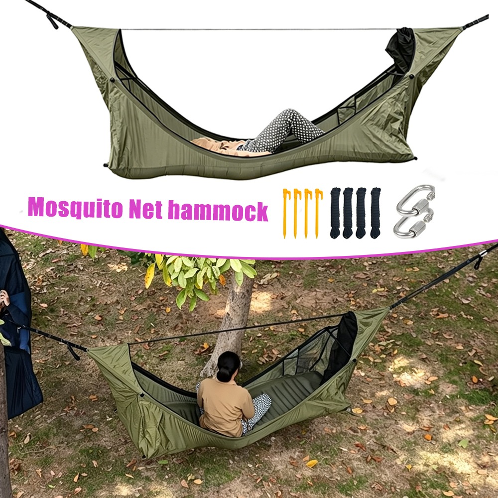 Outdoor Camping Mosquito Net - Плоский гамак с москитной сеткой, палатка-качели