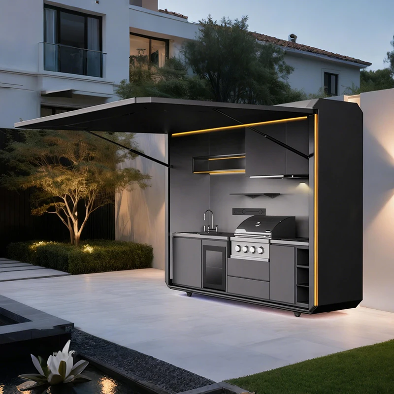 Outdoor Camping Kitchen Set - Современная мобильная кухня-остров для дома с