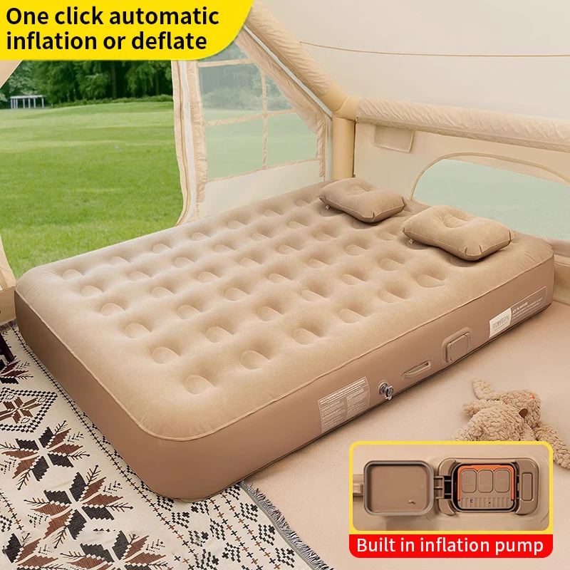 Camping Outdoor Or Indoor - Новый надувной матрас со встроенным насосом,