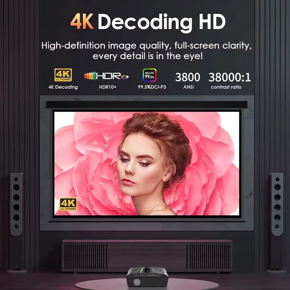 Проектор 4K 3800 ANSI с Androi – обзор и цена Outdoor Camping Tv