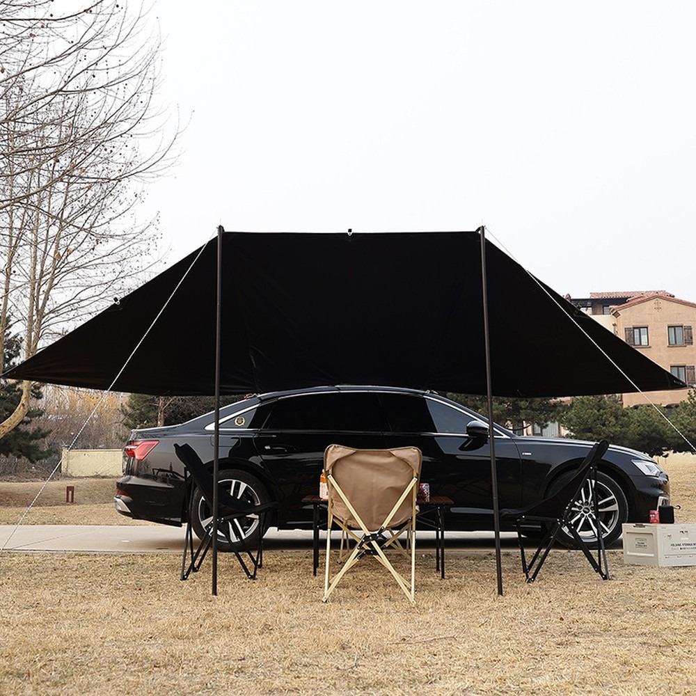 Черный титановый виниловый авт – обзор и цена Outdoor Camping Car Tail Tent