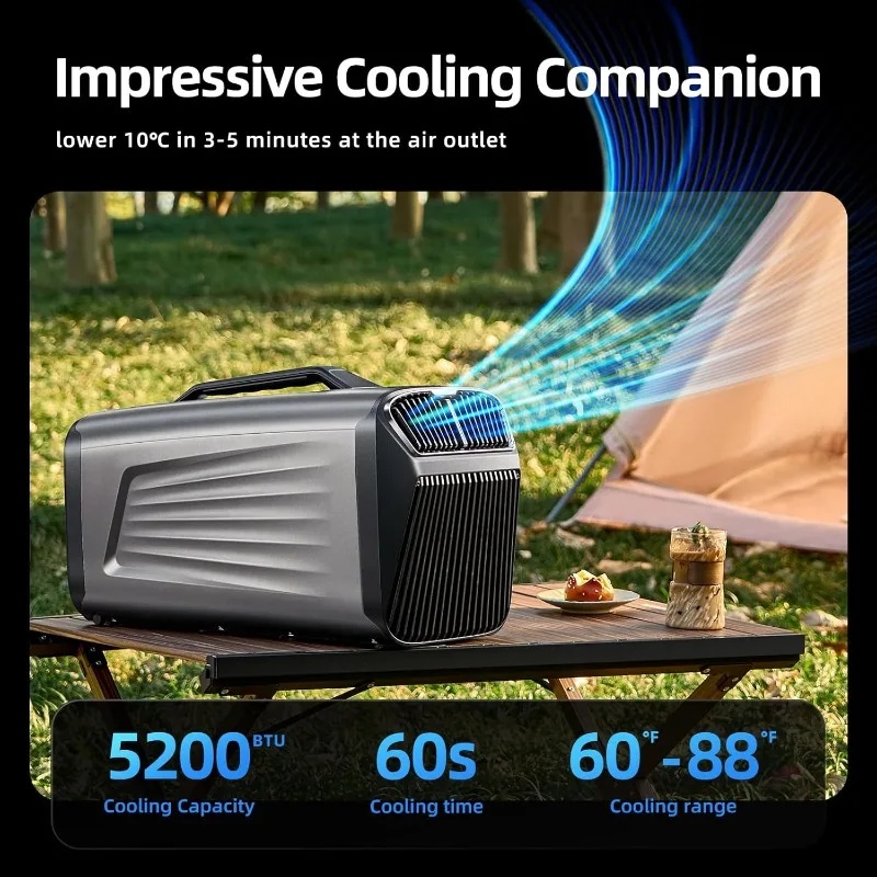 Портативный кондиционер 5200 B – обзор и цена Outdoor Camping Air Conditioner