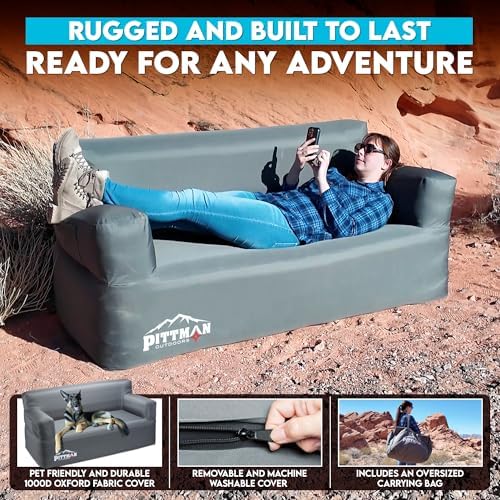 Надувной диван Pittman со встр – обзор и цена Camping Outdoor Or Indoor