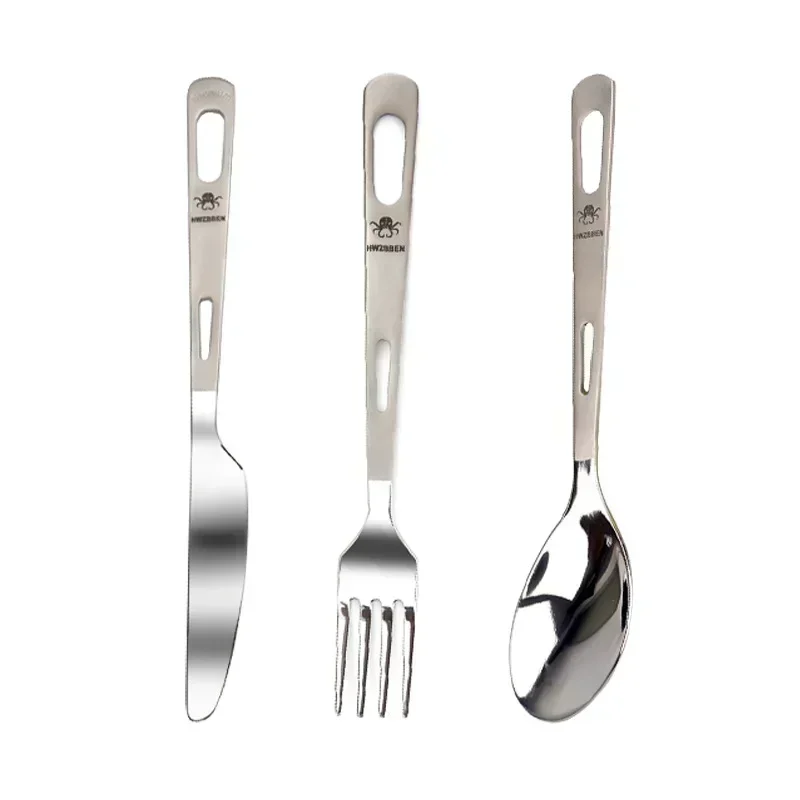 HWZBBEN титановая вилка, ложка – обзор и цена Outdoor Camping Kitchen Set