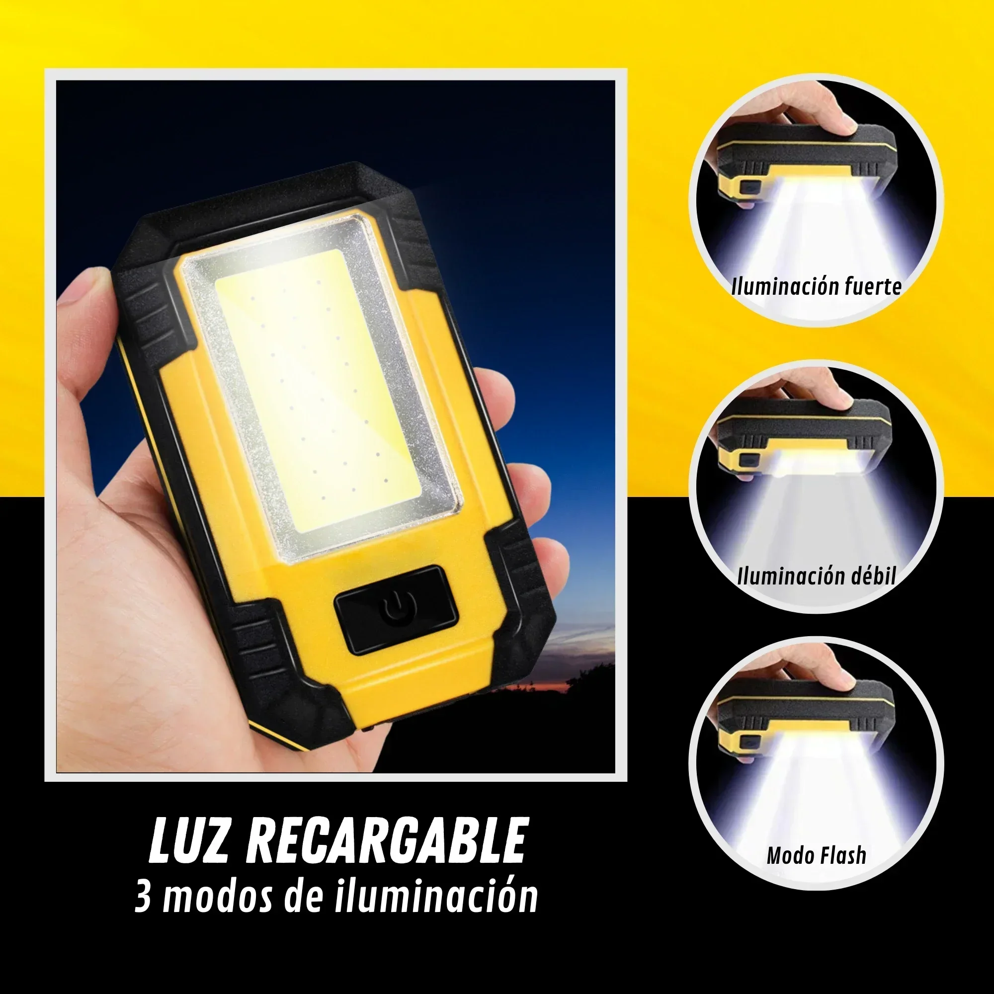 Перезаряжаемый рабочий фонарь  – обзор и цена Outdoor Camping Lights