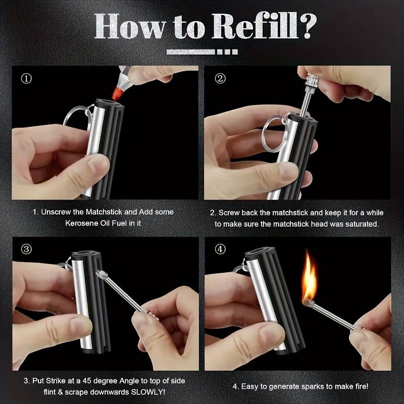 1-5 упаковок, спичечная зажига – обзор и цена Fire Starter Flint
